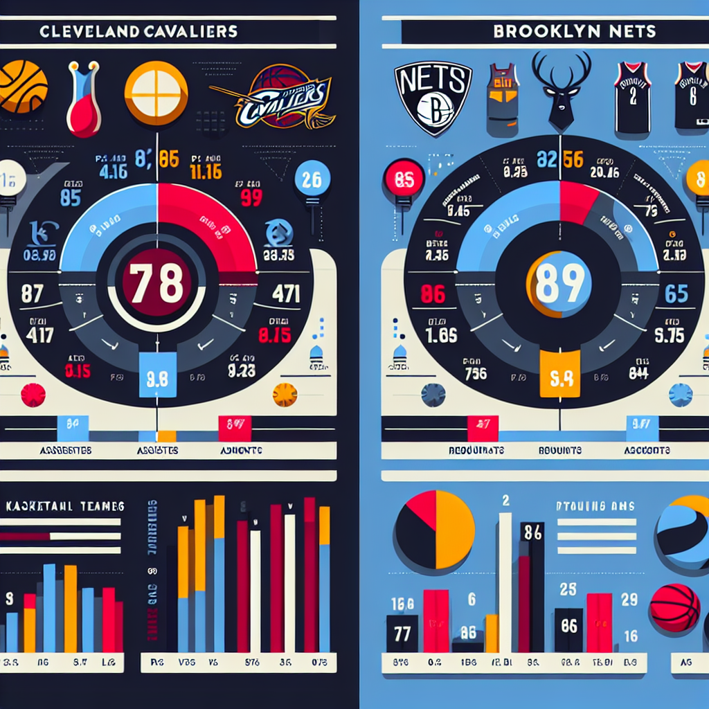 кливленд кавальерс – бруклин нетс сравнение статистики игроков